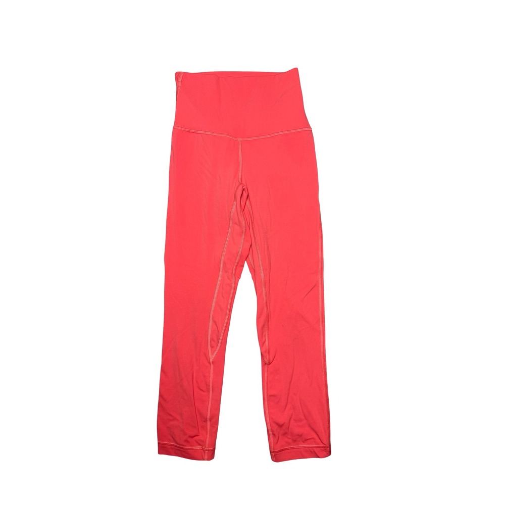 Lululemon Align High-Rise Pant‎ 25 Coral Pink Nulu Yoga Leggings LW6BGHS Size 2